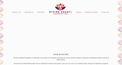 Desktop Screenshot of divineshaktifoundation.org